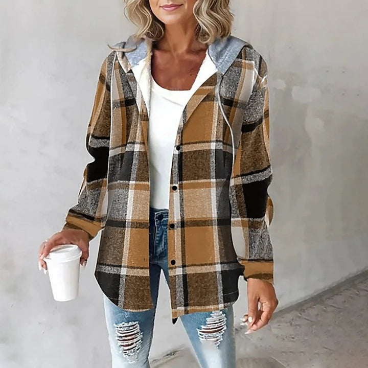 Marlene™ | Checked Hooded Jacket