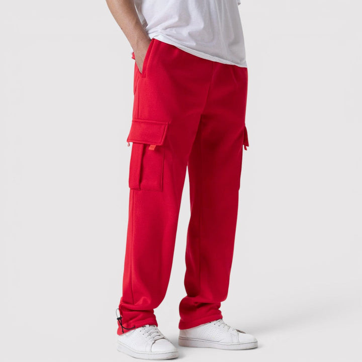 Michael Sydney men's stretch cargo pants, front view
