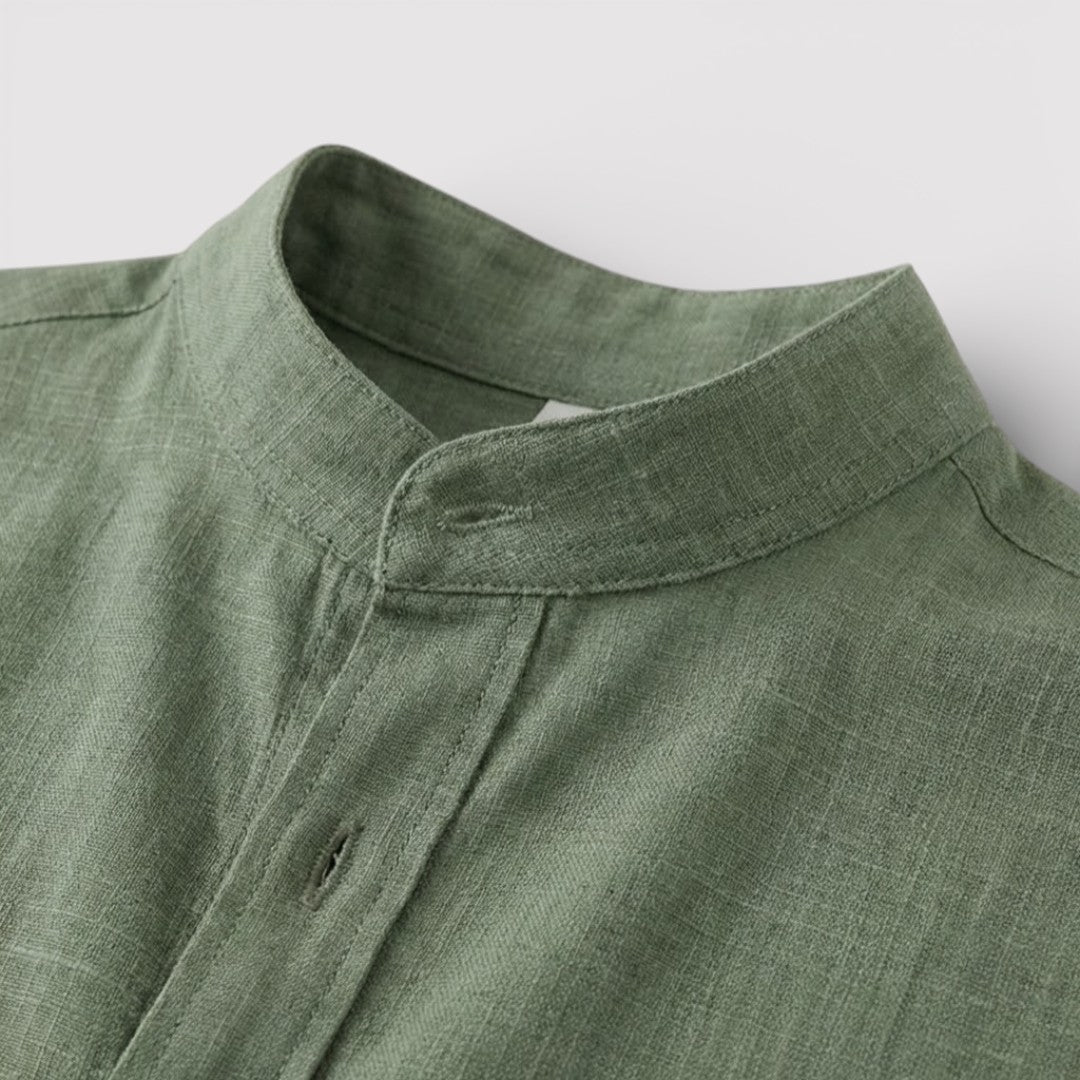 Michael Sydney men's relaxed short-sleeve shirt, front view