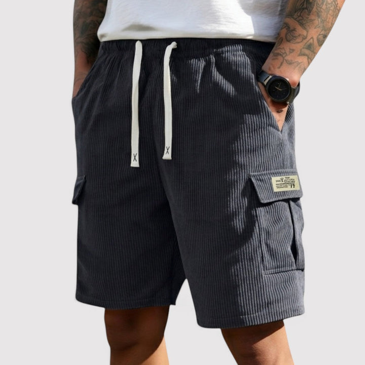 Michael Sydney men's ribbed shorts, front view