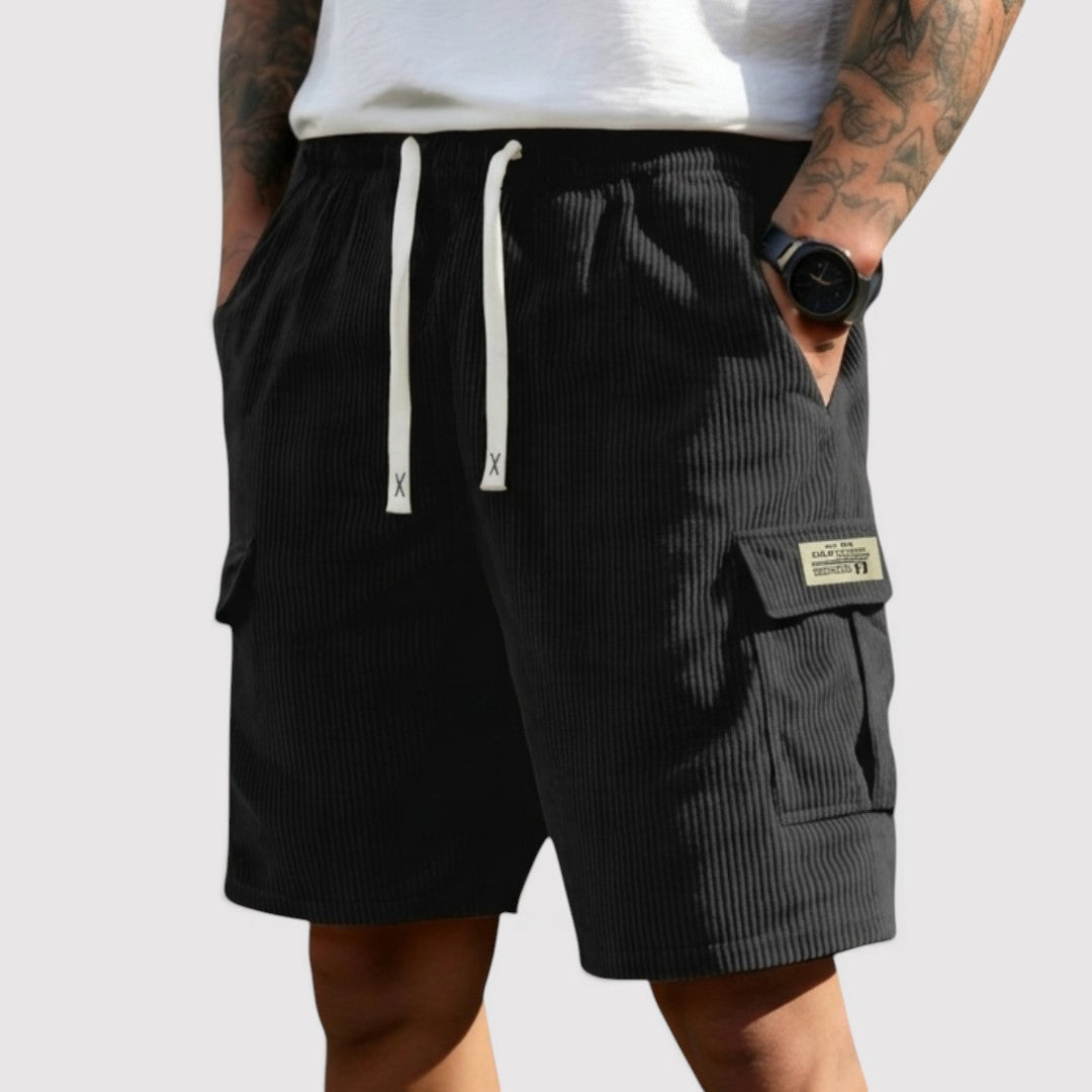 Michael Sydney men's ribbed shorts, front view