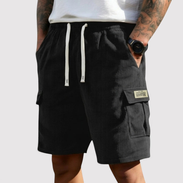 Michael Sydney men's ribbed shorts, front view