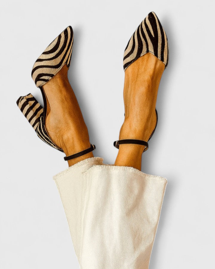 Carol™ | Zebra-Print Block Heels