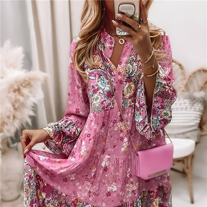 Leslie™ | Printed Boho Dress
