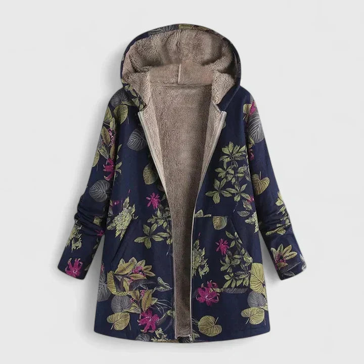 Olive™ | Floral Hooded Jacket