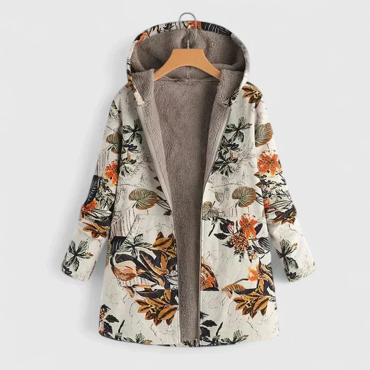Olive™ | Floral Hooded Jacket