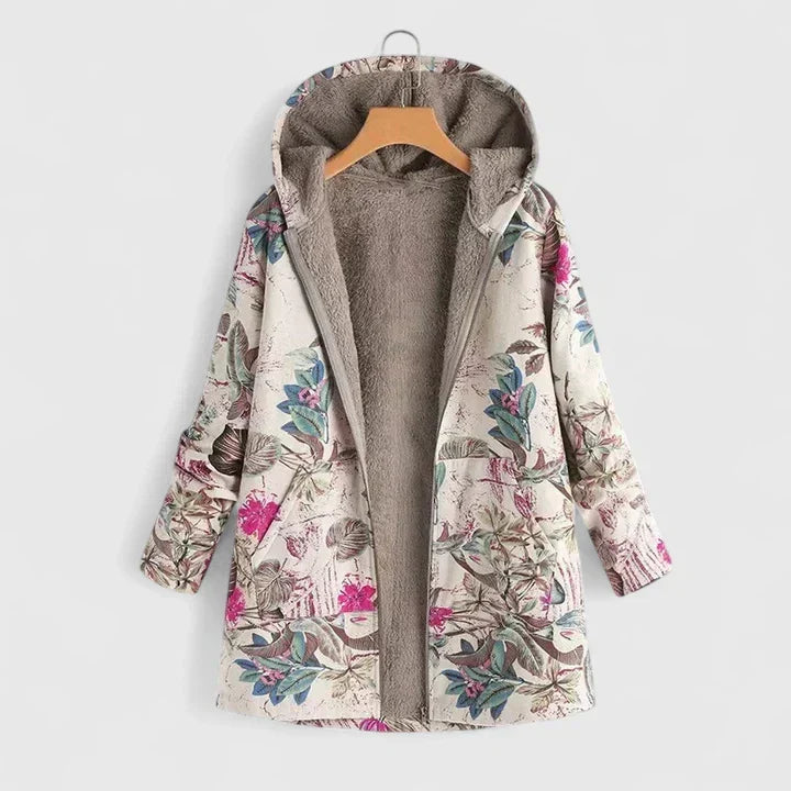 Olive™ | Floral Hooded Jacket
