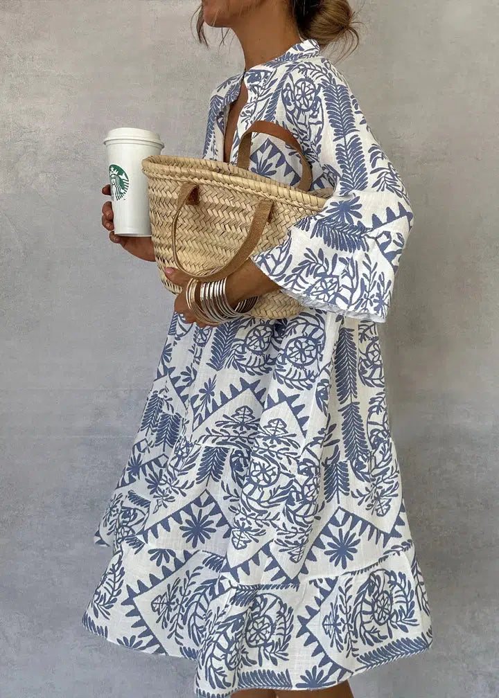 Elaine™ | Button-Front Tunic Dress