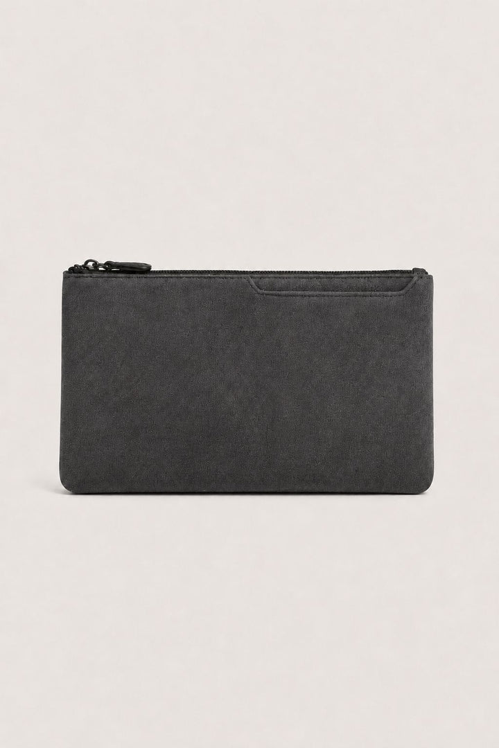 Michael Sydney men's dark grey clutch bag, front view