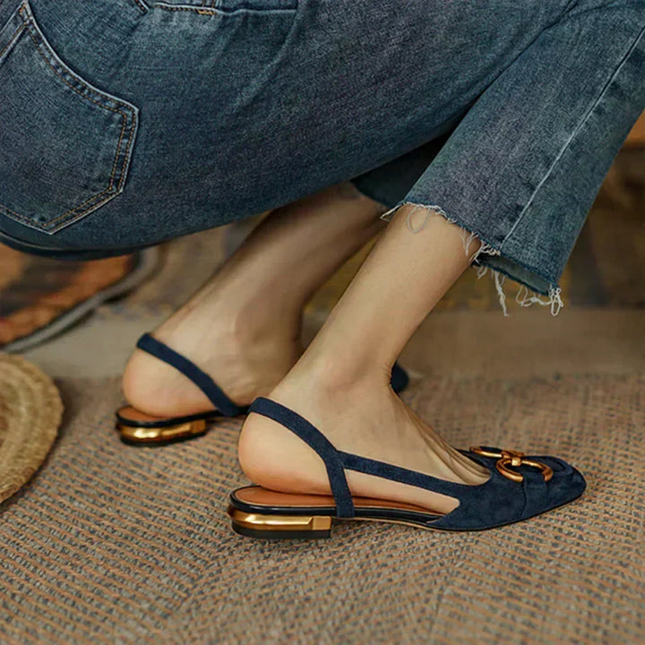 Ruth™ | Square-Toe Buckle Flats