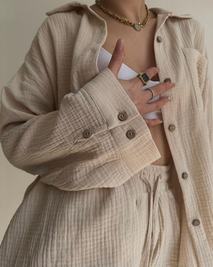 Dawn™ | Airy Shirt & Shorts Set