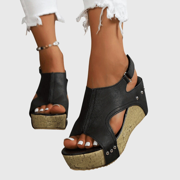 Margot™ | Studded Wedge Sandals