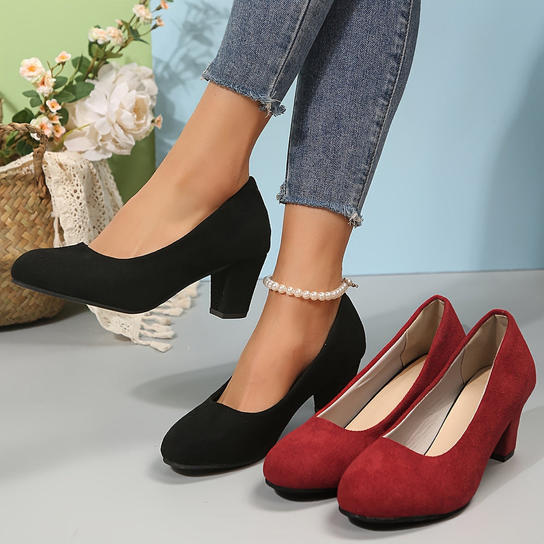 April™ | Sturdy Block Heels