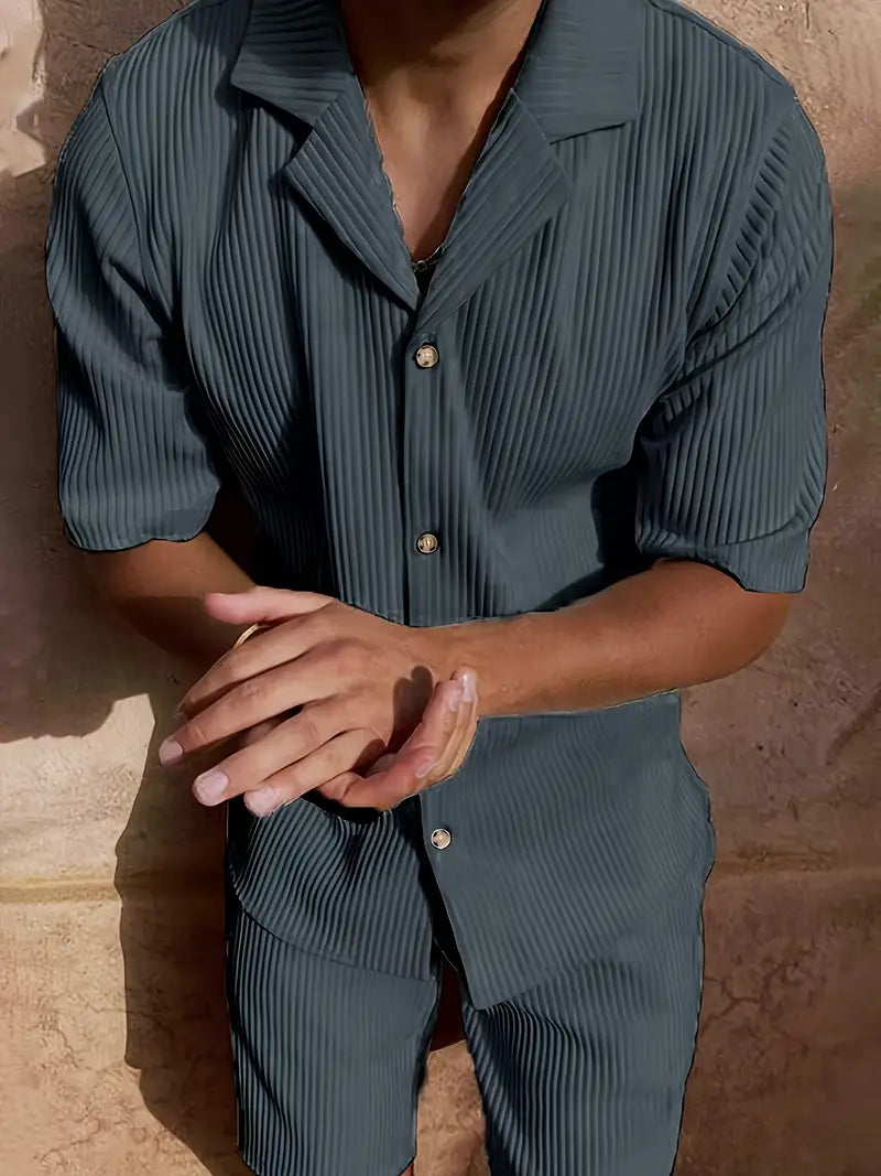 Michael Sydney men's summer set, front view