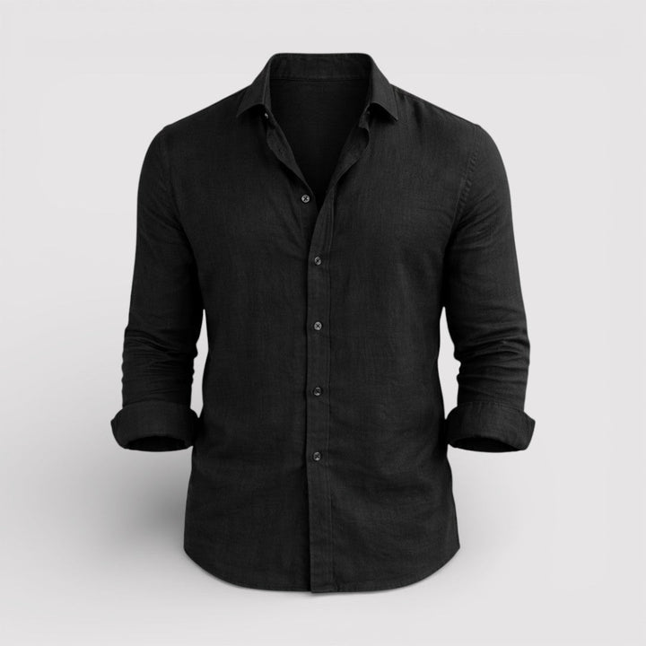 Michael Sydney men's roll-up sleeve shirt, front view