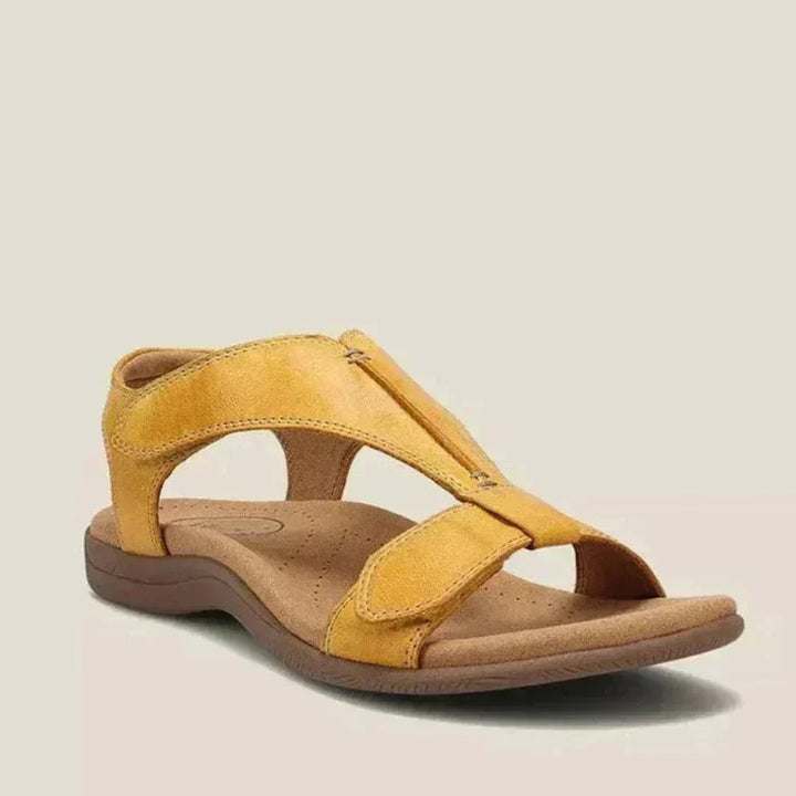 Noelene Contoured Footbed Sandals in Yellow