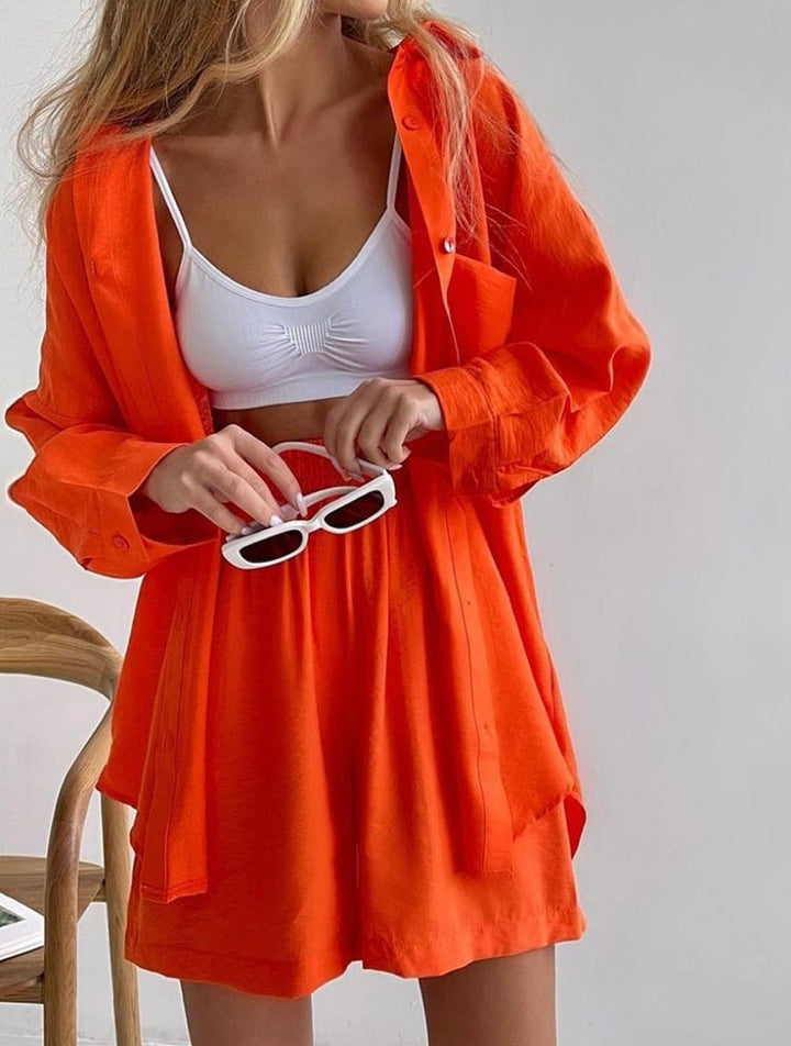 Kathleen™ | Oversized Shirt & Shorts Set
