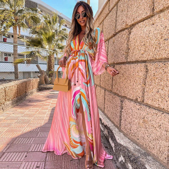 Rhonda™ | Holiday Kaftan Maxi Dress