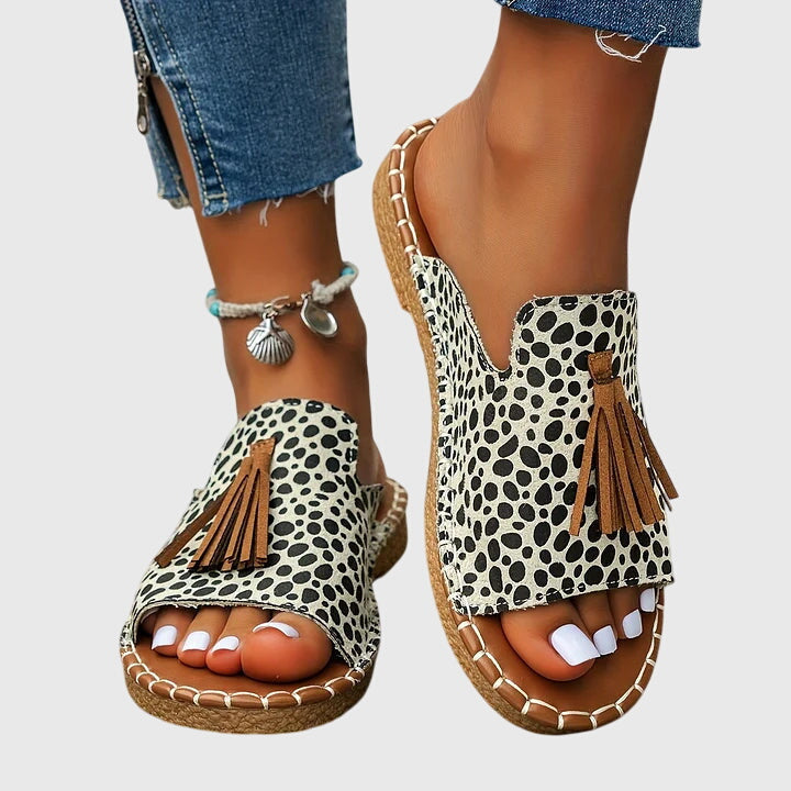 Lindsay™ | Boho Tassel Slides