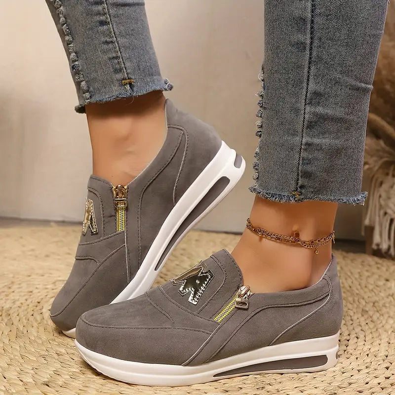 Sara™ | Side-Zip Comfort Sneakers