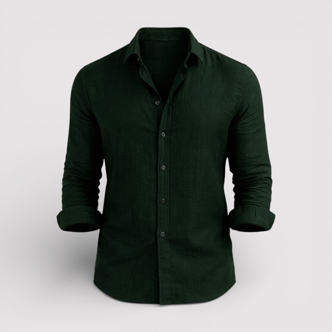 Michael Sydney men's roll-up sleeve shirt, front view
