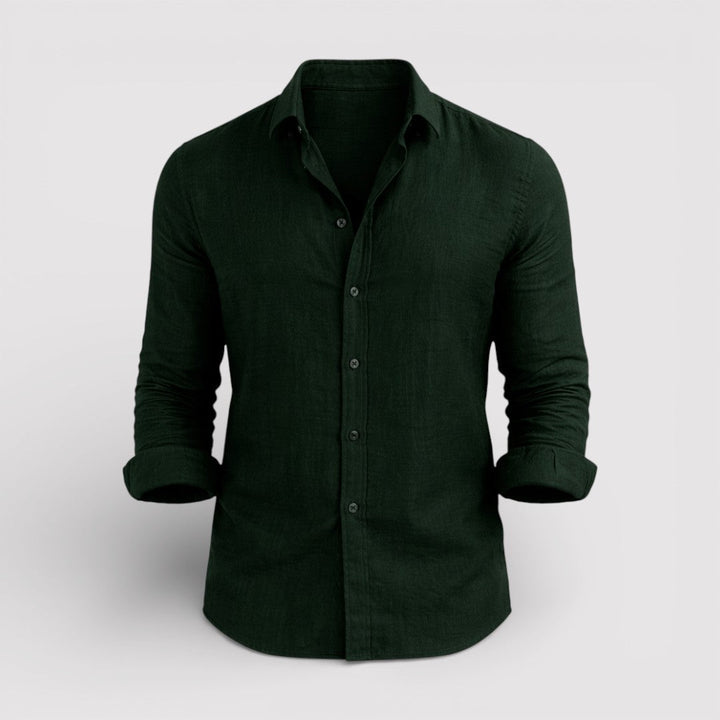 Michael Sydney men's roll-up sleeve shirt, front view
