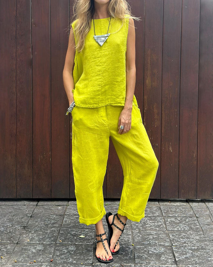 Cindy™ | Relaxed Sleeveless Set