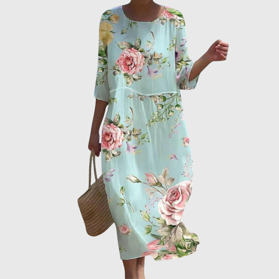 Rebecca™ | Flowing Floral Maxi Dress