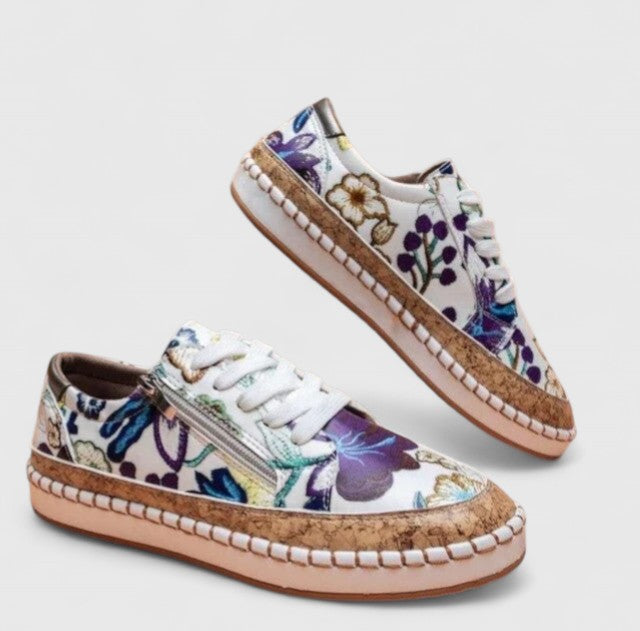 Stacey™ | Orthopaedic Floral Sneakers