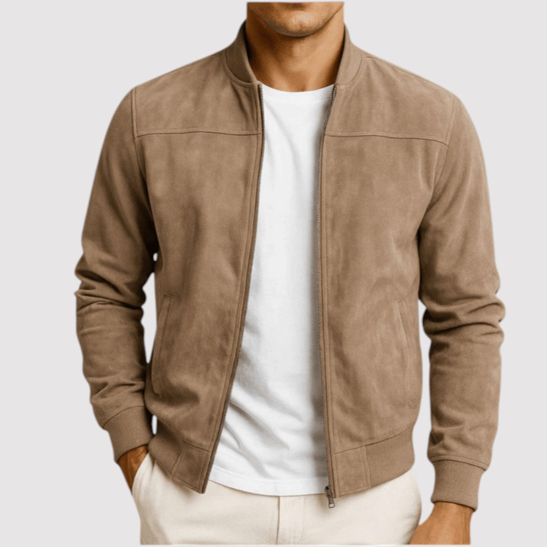 Michael Sydney men's jacket with stand collar, front view