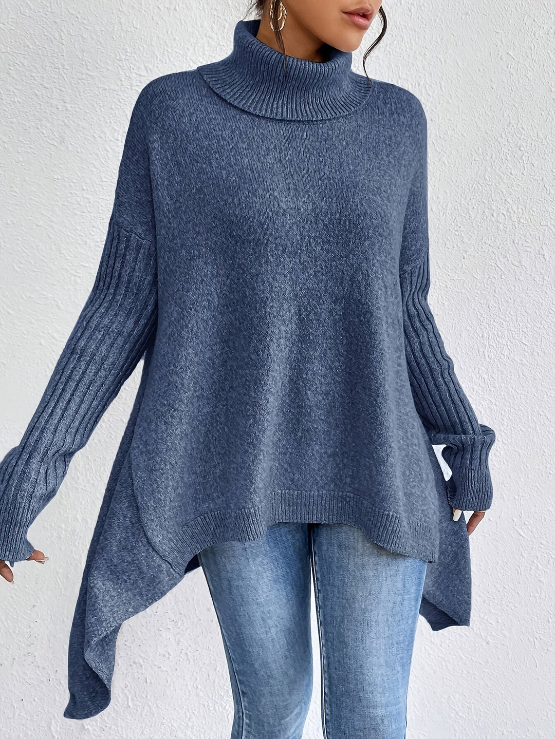 Shelley™ | Asymmetric Drape Jumper