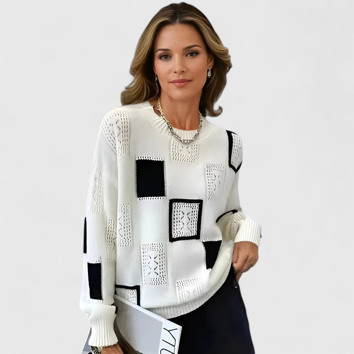 Stella™ | Geometric Openwork Jumper