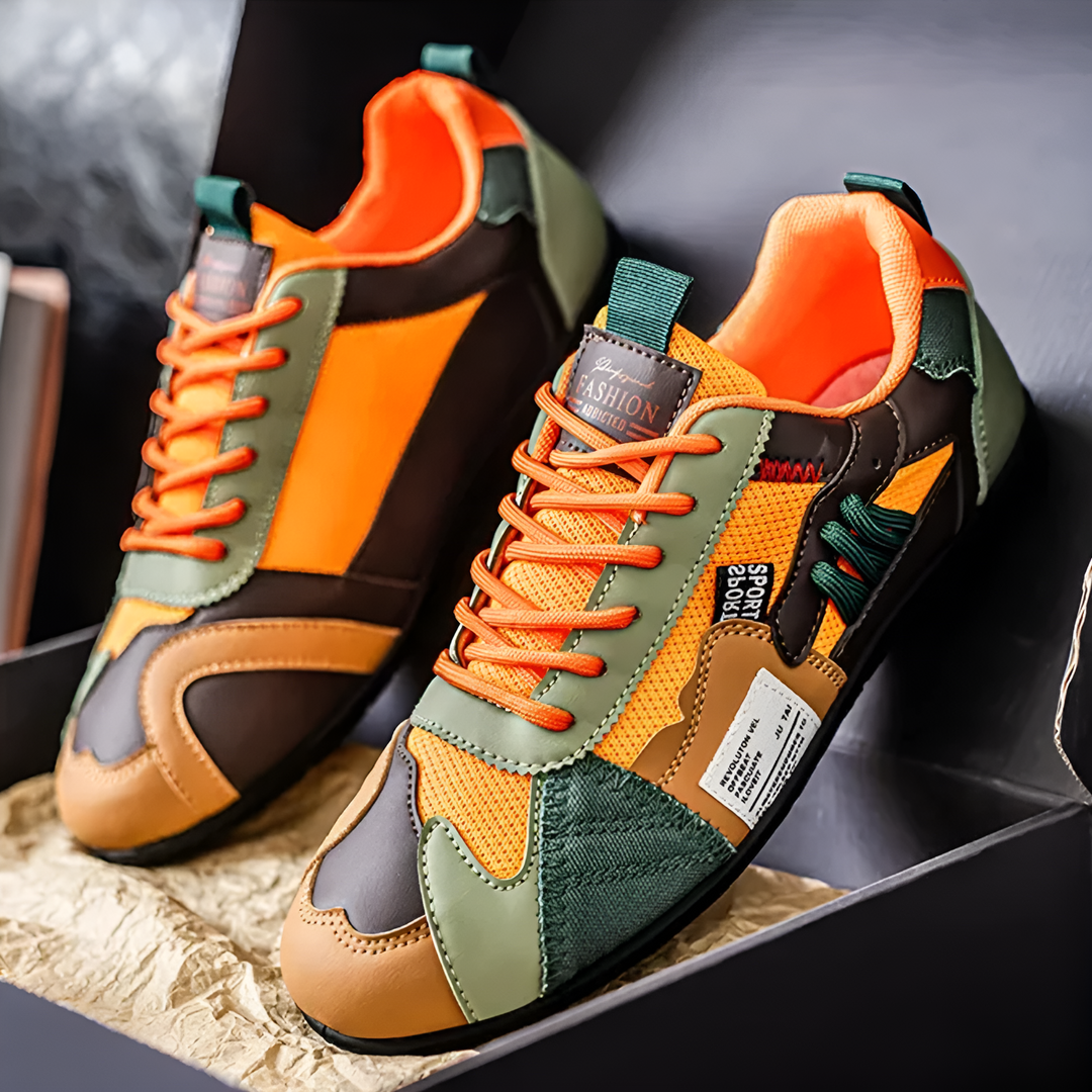 Darren Retro Colour-Block Sneakers