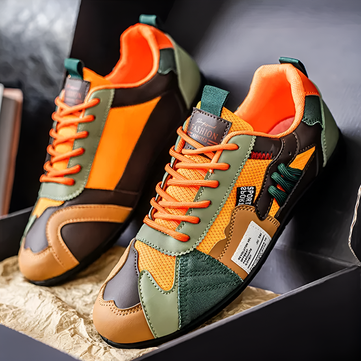 Darren Retro Colour-Block Sneakers