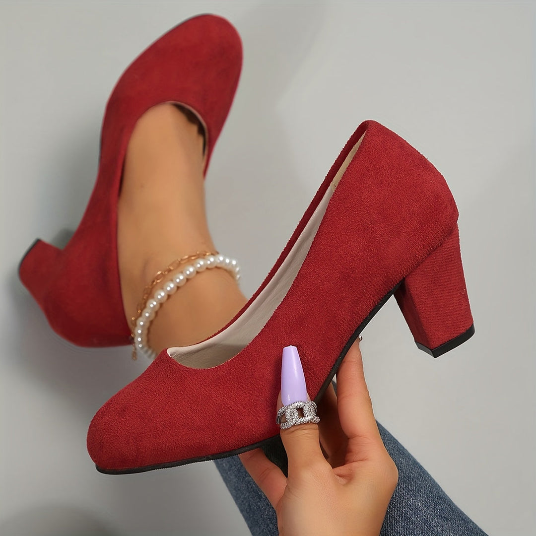 April™ | Sturdy Block Heels