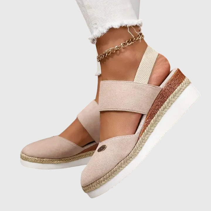 Rosalie™ | Closed Toe Wedge Espadrilles