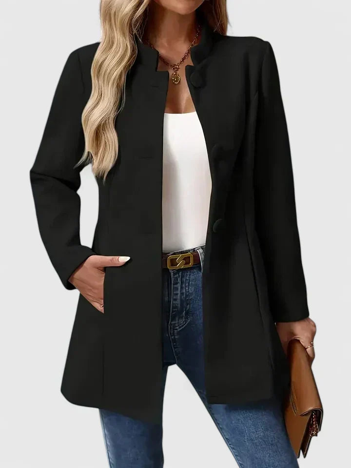Madeline™ | Stand Collar Tailored Jacket
