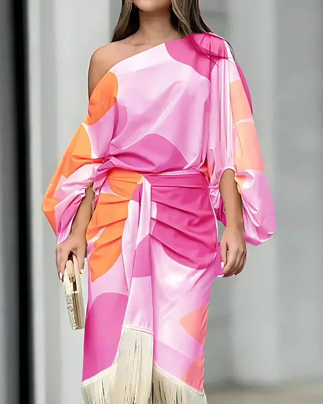 Jacqueline™ | Bold Print Draped Set