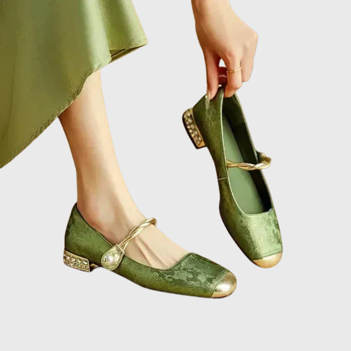 Ellen™ | Crystal-Heel Mary Janes