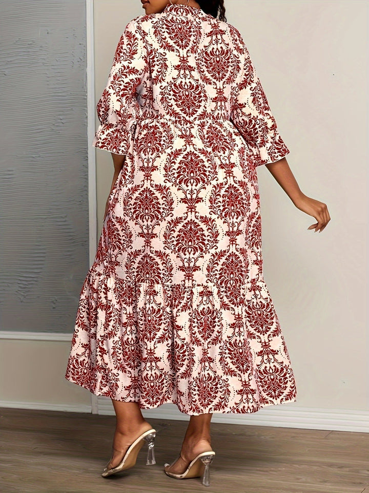 Melanie™ | Mosaic Print Maxi Dress
