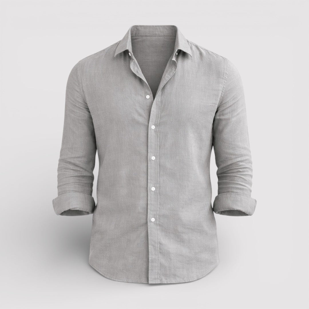 Michael Sydney men's roll-up sleeve shirt, front view