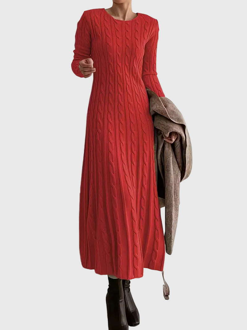 Emily™ | Cable-Texture Maxi Dress