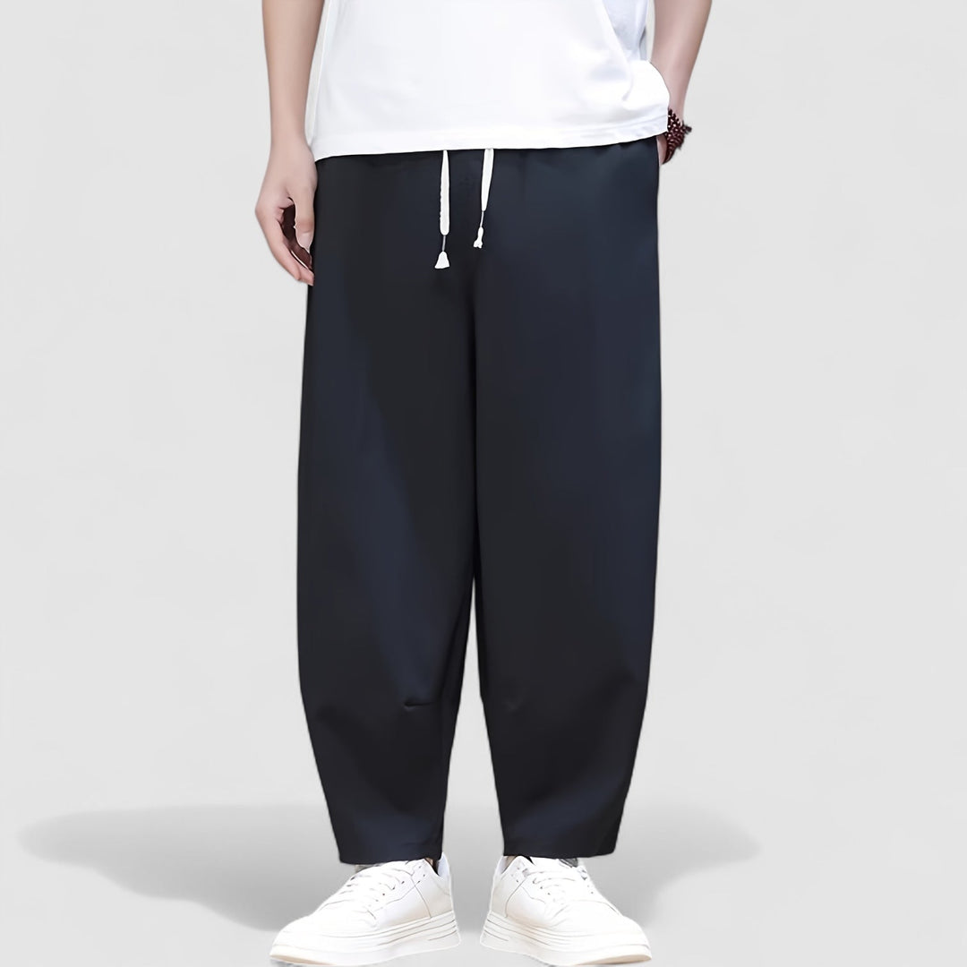 Michael Sydney men's wide-leg pants, front view