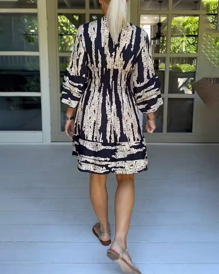 Lynn™ | Boho Print Mini Dress