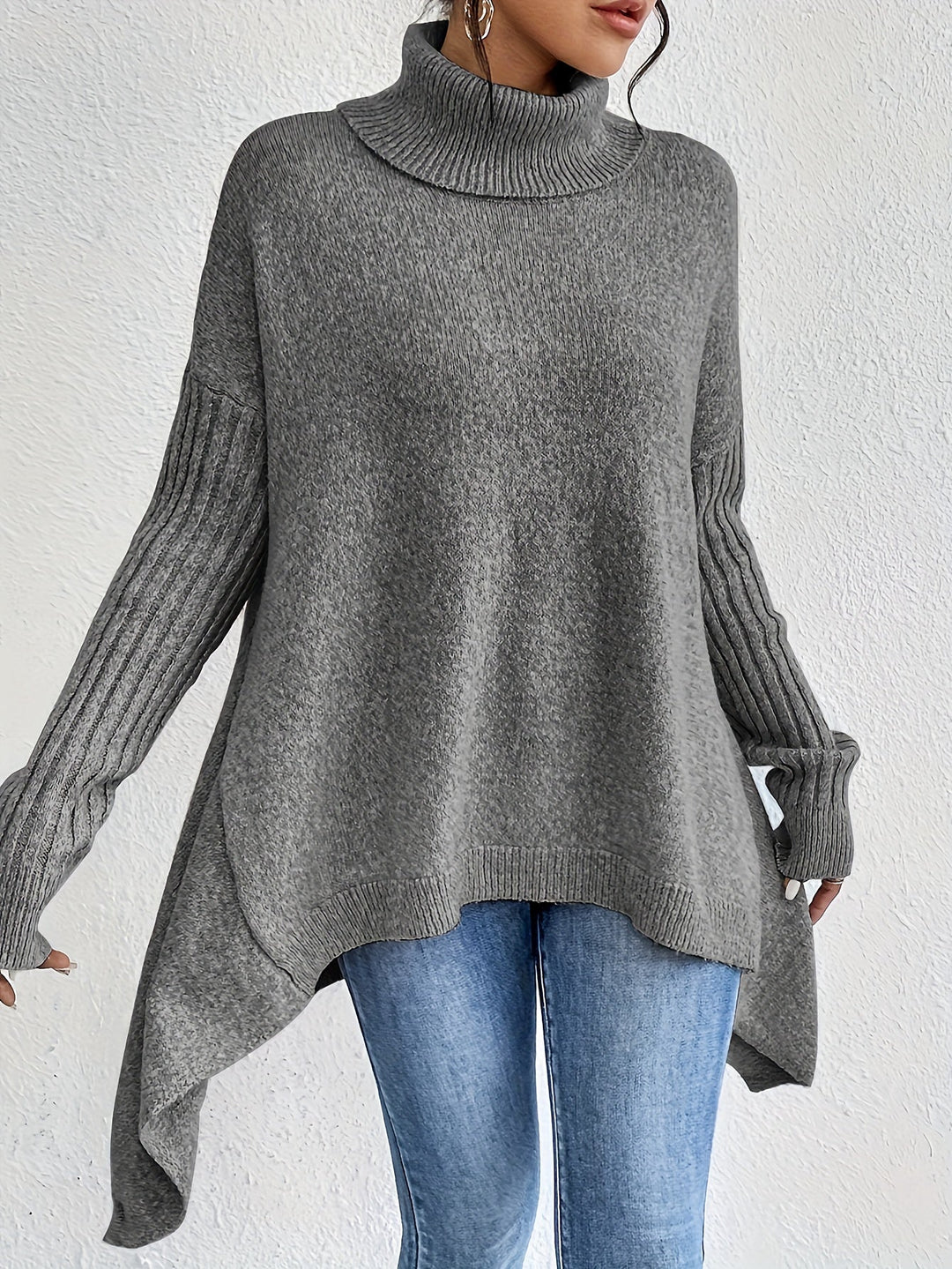 Shelley™ | Asymmetric Drape Jumper