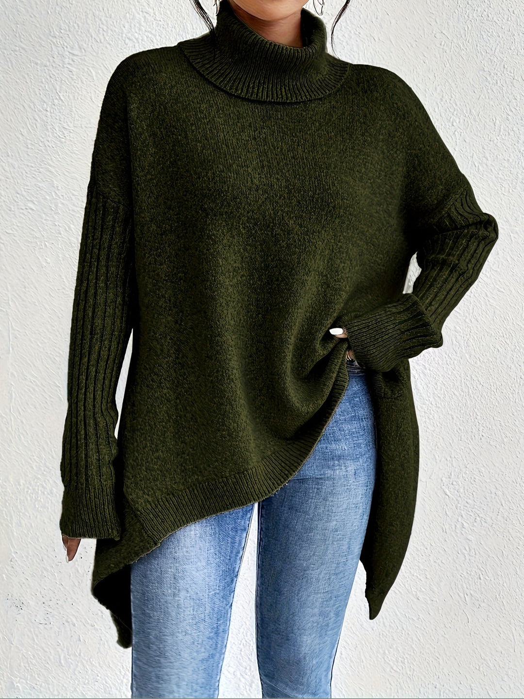 Shelley™ | Asymmetric Drape Jumper