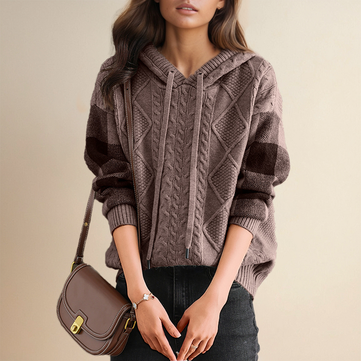 Teresa™ | Cable Hooded Jumper