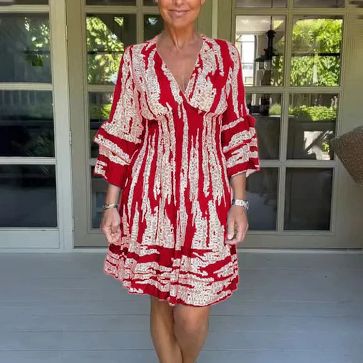Lynn™ | Boho Print Mini Dress