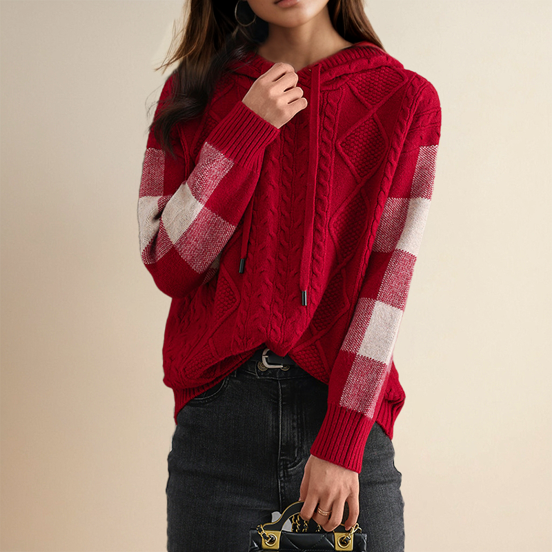 Teresa™ | Cable Hooded Jumper
