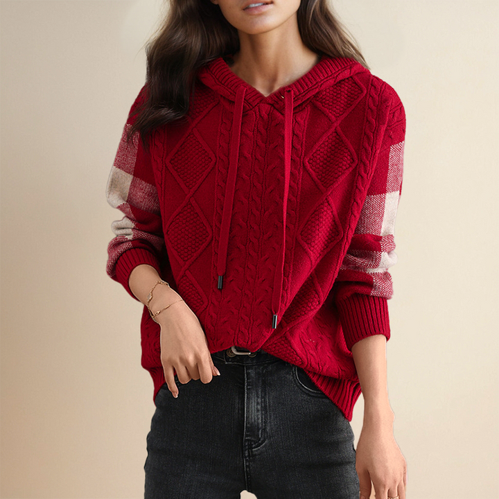 Teresa™ | Cable Hooded Jumper